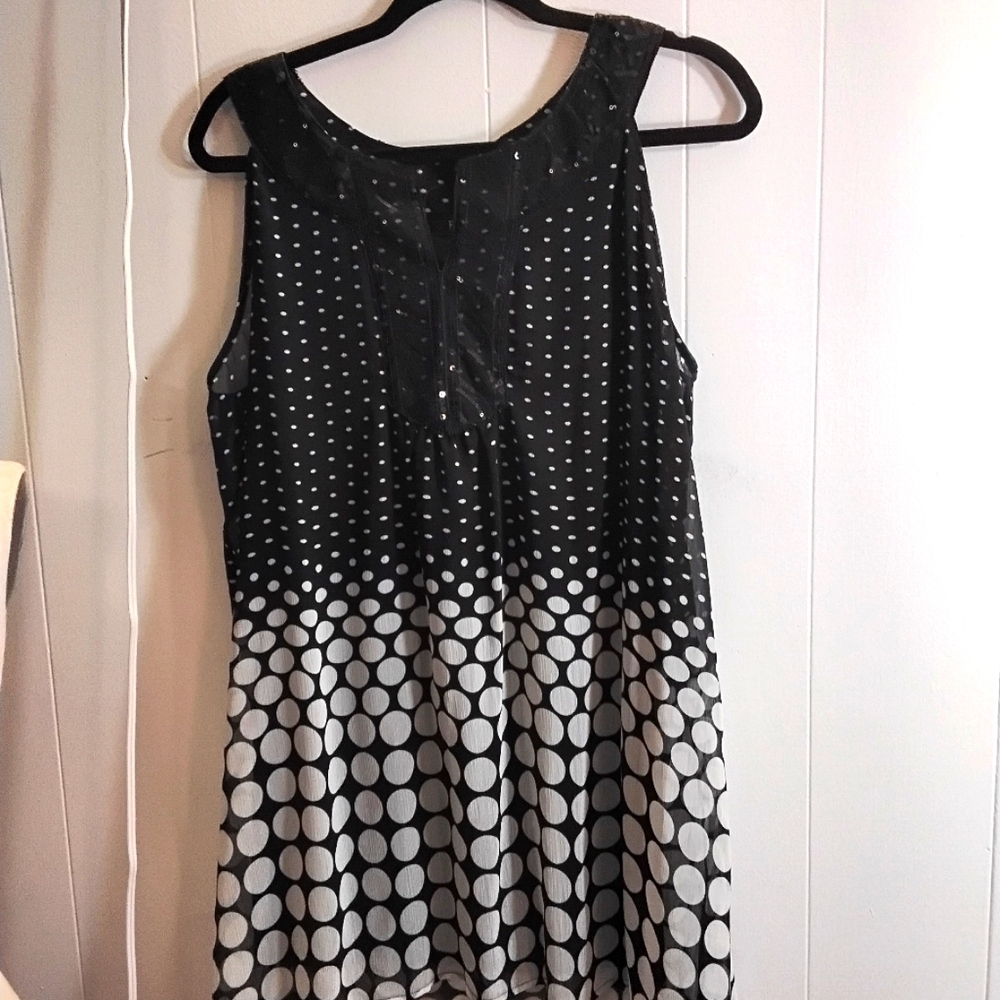 Black and White Polka Dot Dress